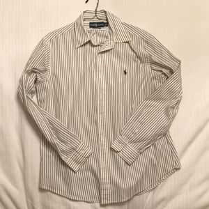 Striped Polo Dress Shirt